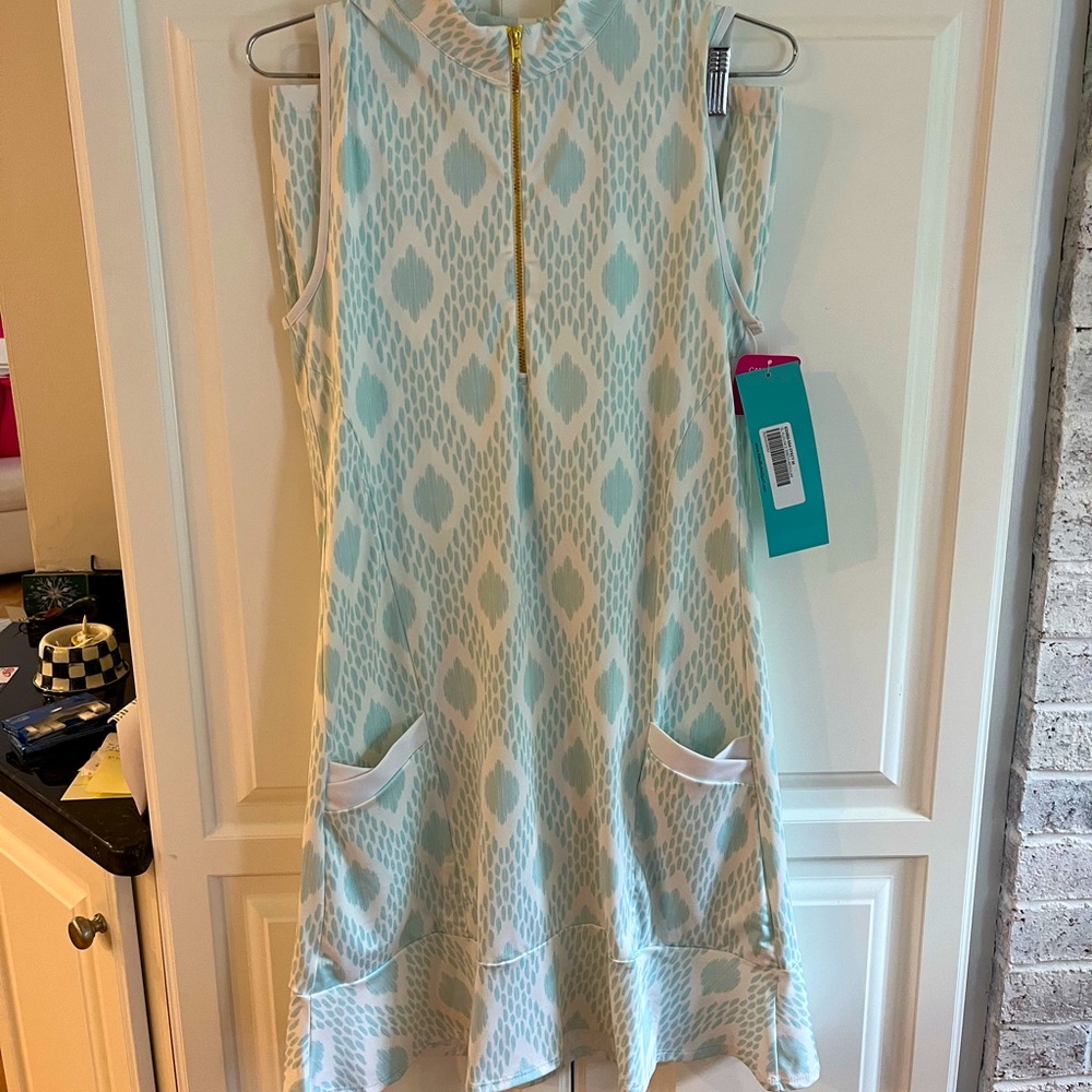 Allie Burke Eye Cat Print Golf Dress